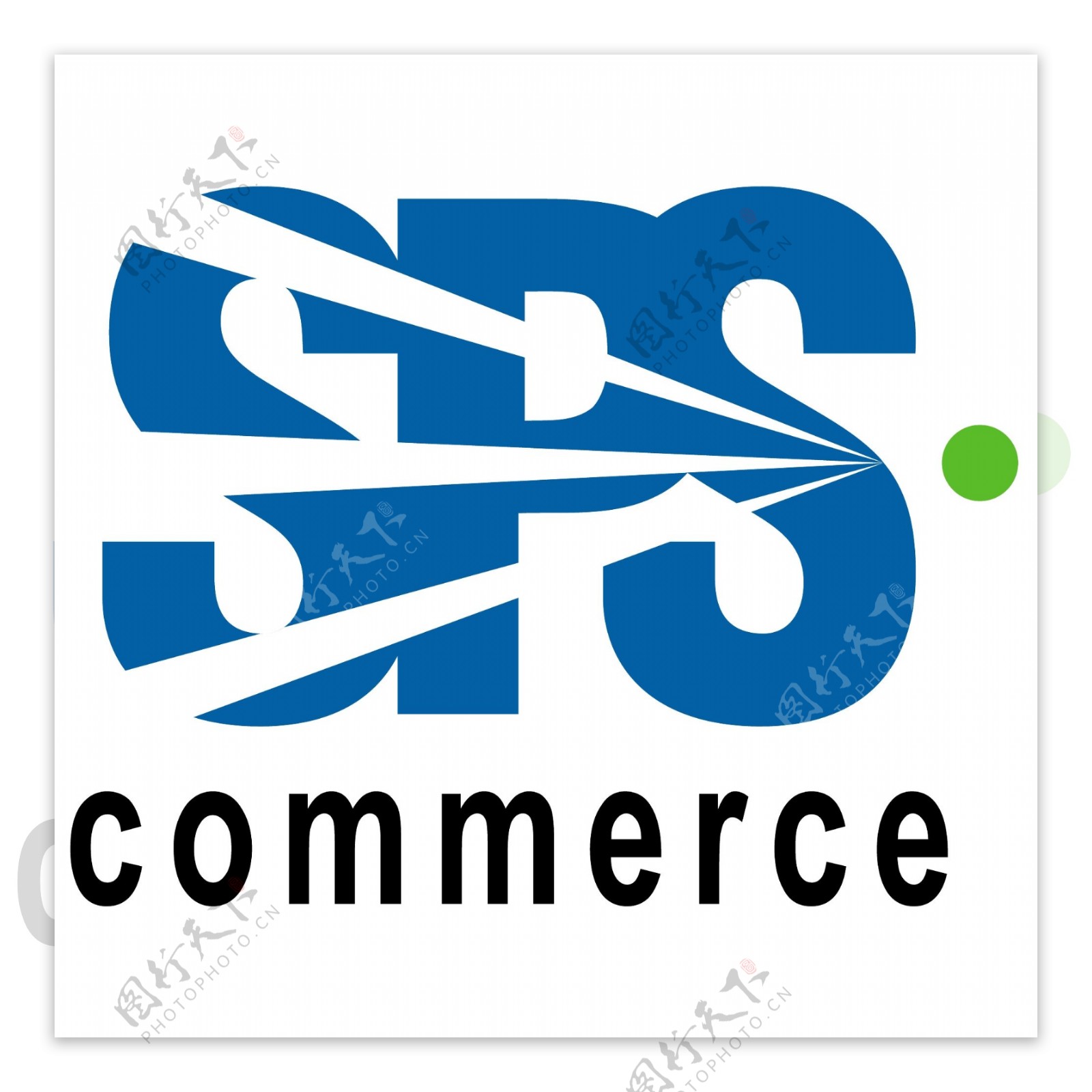 创意SPS蓝色字体logo设计