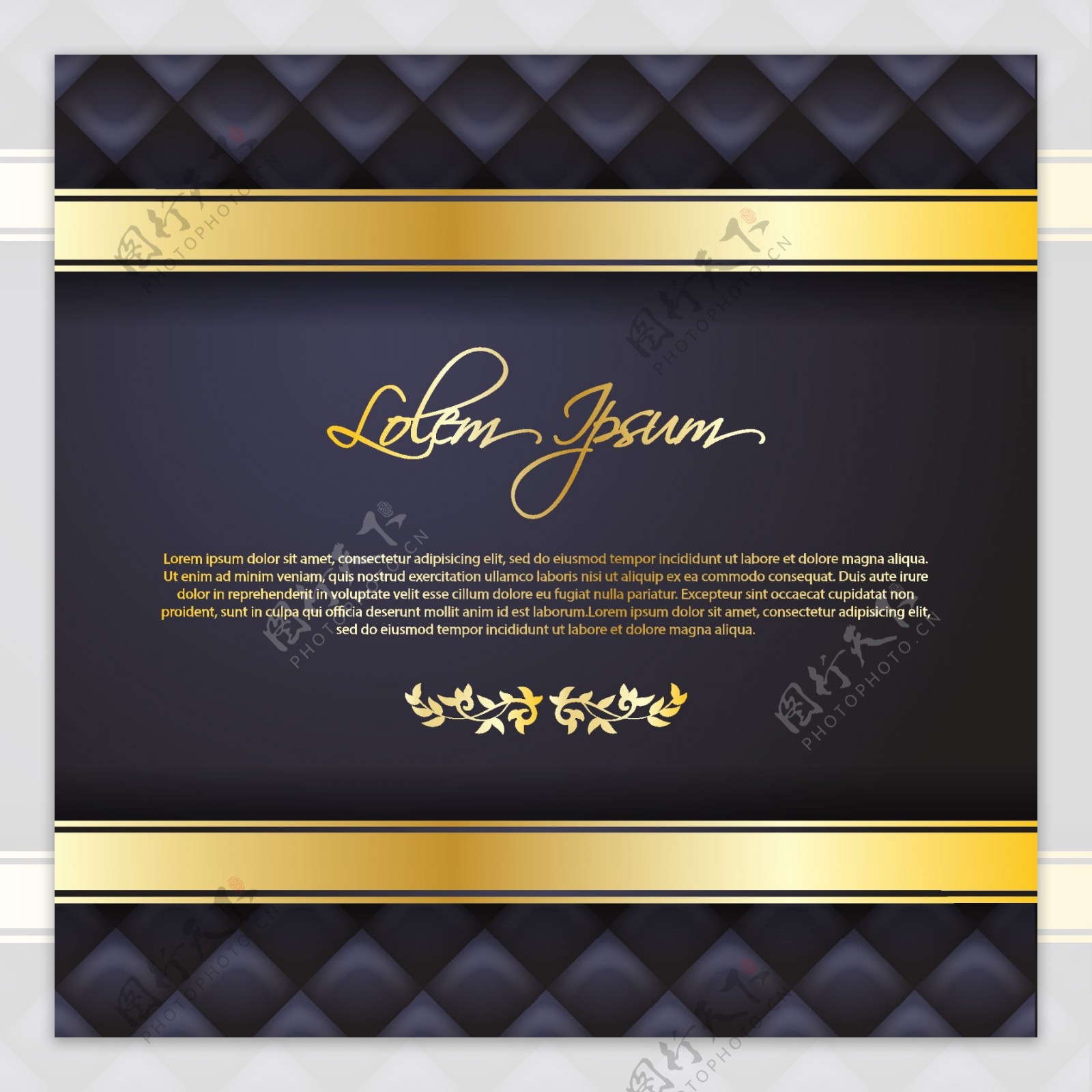 奢华金色横线黑色背景设计图片素材 编号 图行天下