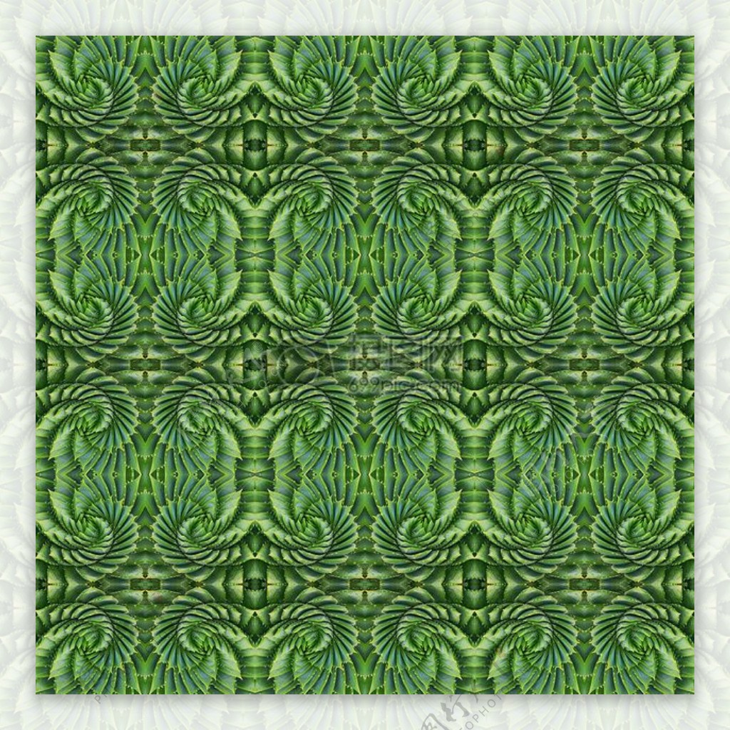 对称的绿色画面