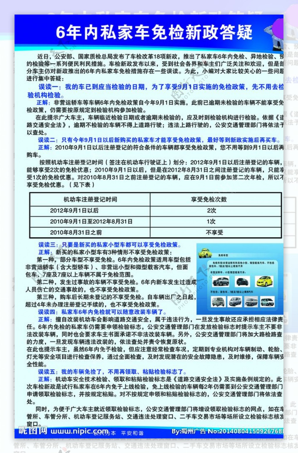 私家车免检新政答疑