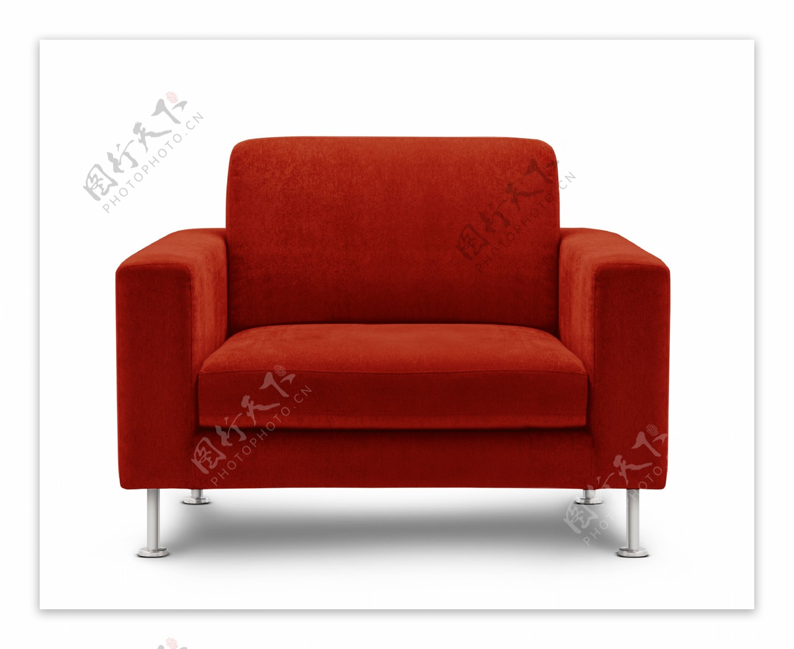 红色沙发椅子图片