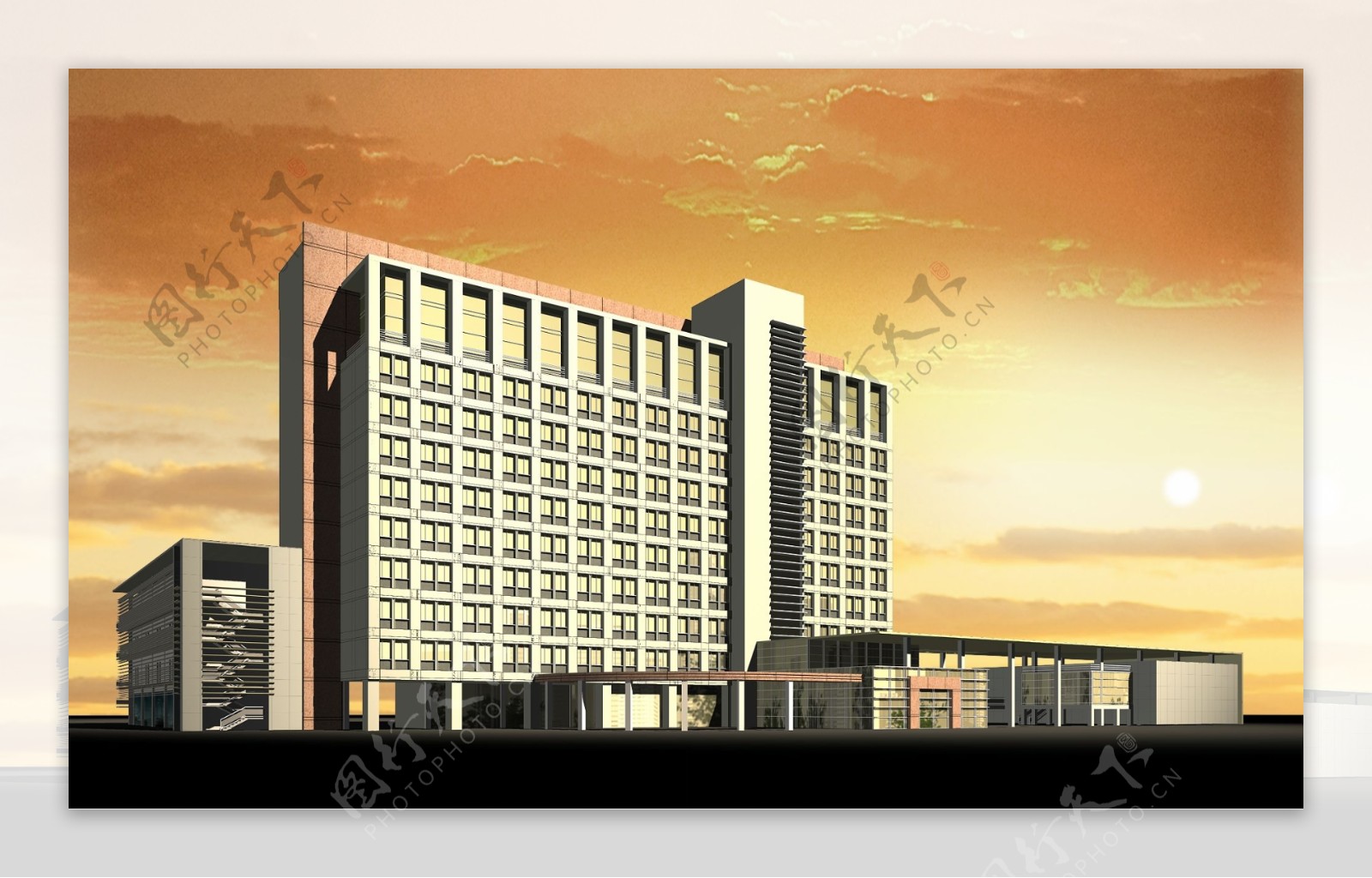 长沙市财政局机关大院及办公楼设计方案DWG0073