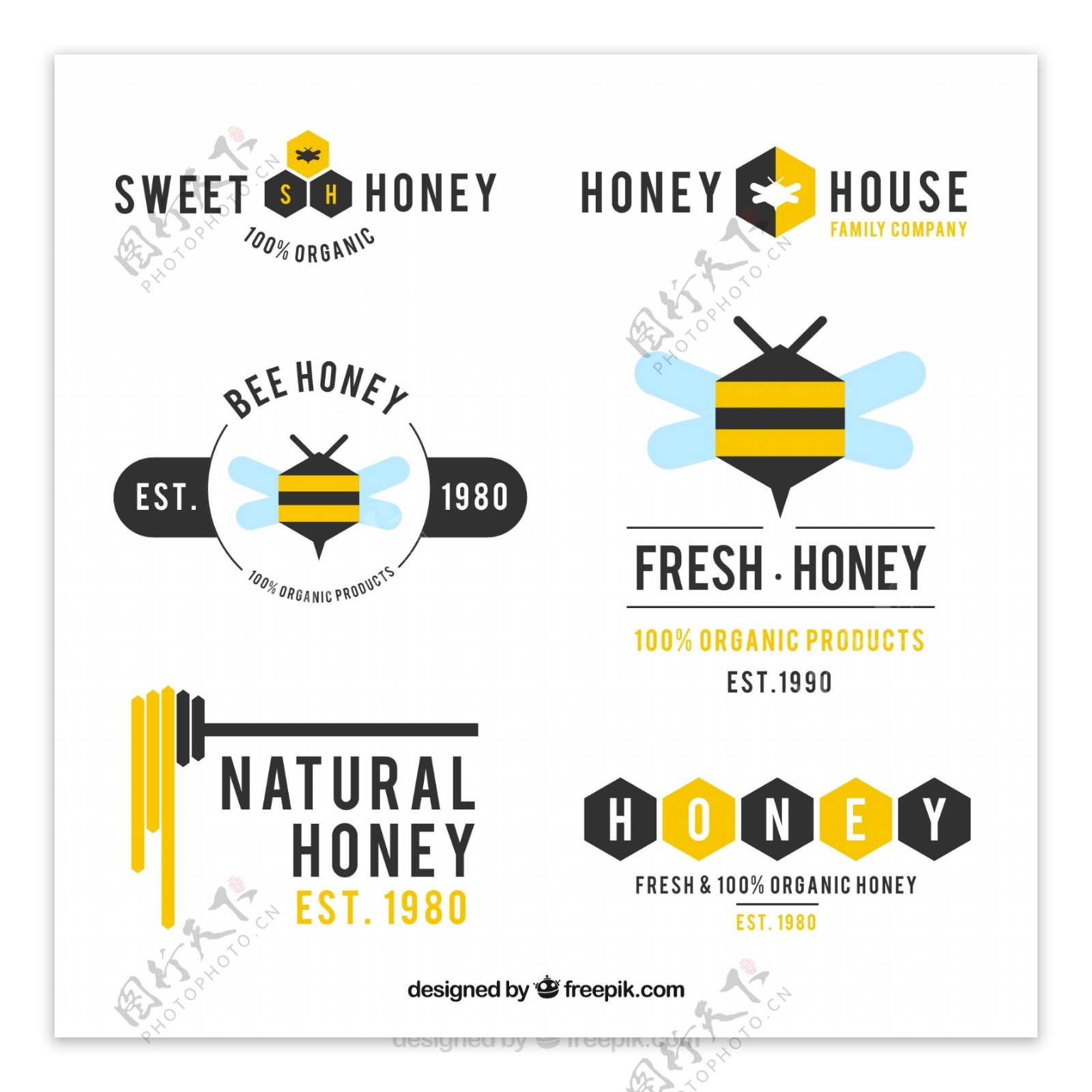 蜂蜜现代标志