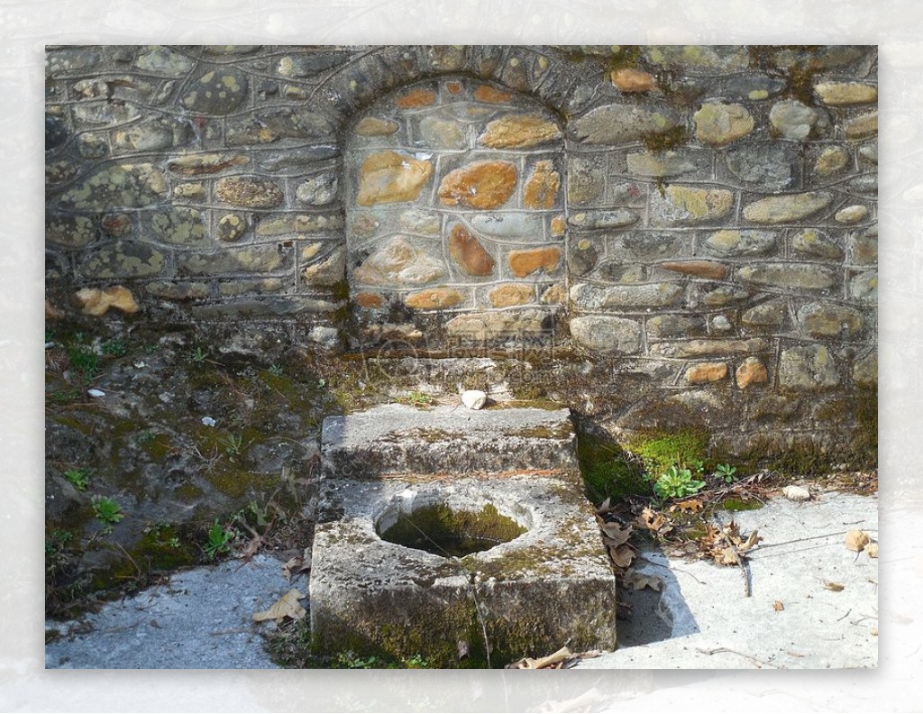 蓄水池喷泉户外老外墙历史中世纪水古代水库