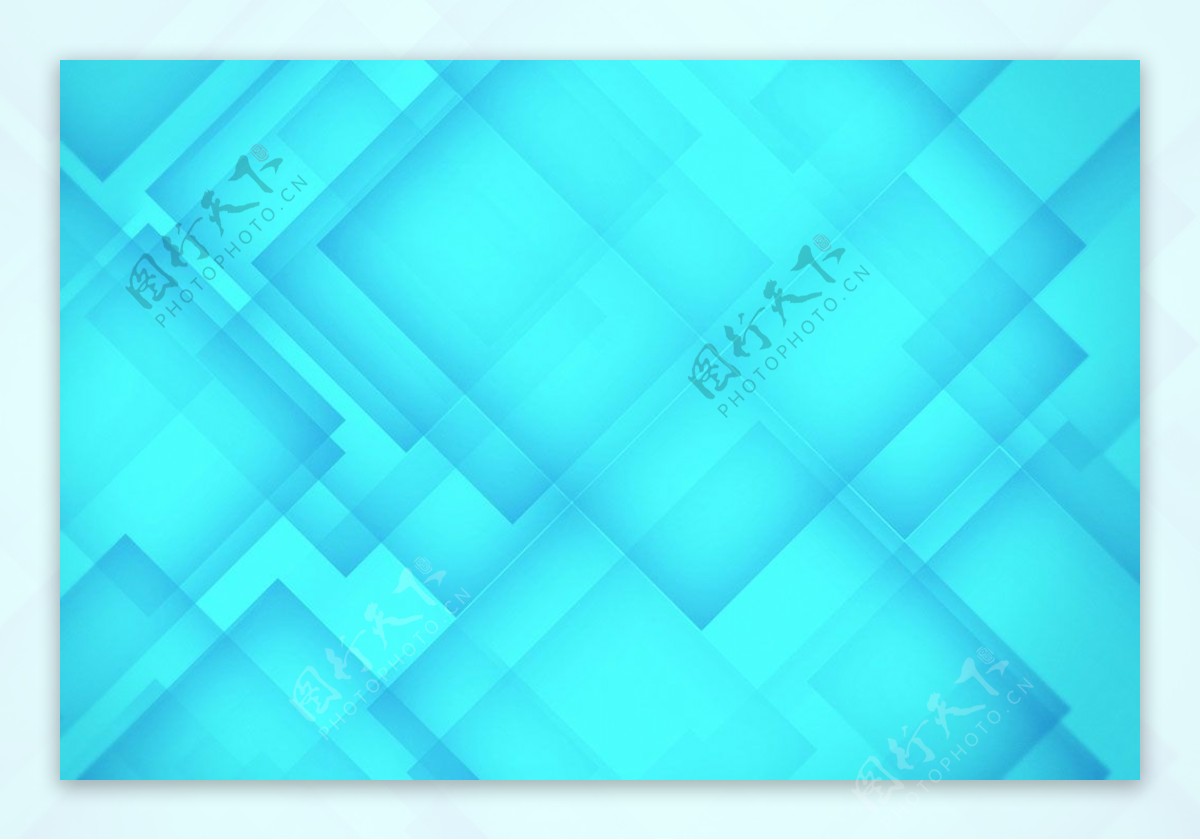 蓝色方块抽象背景图片