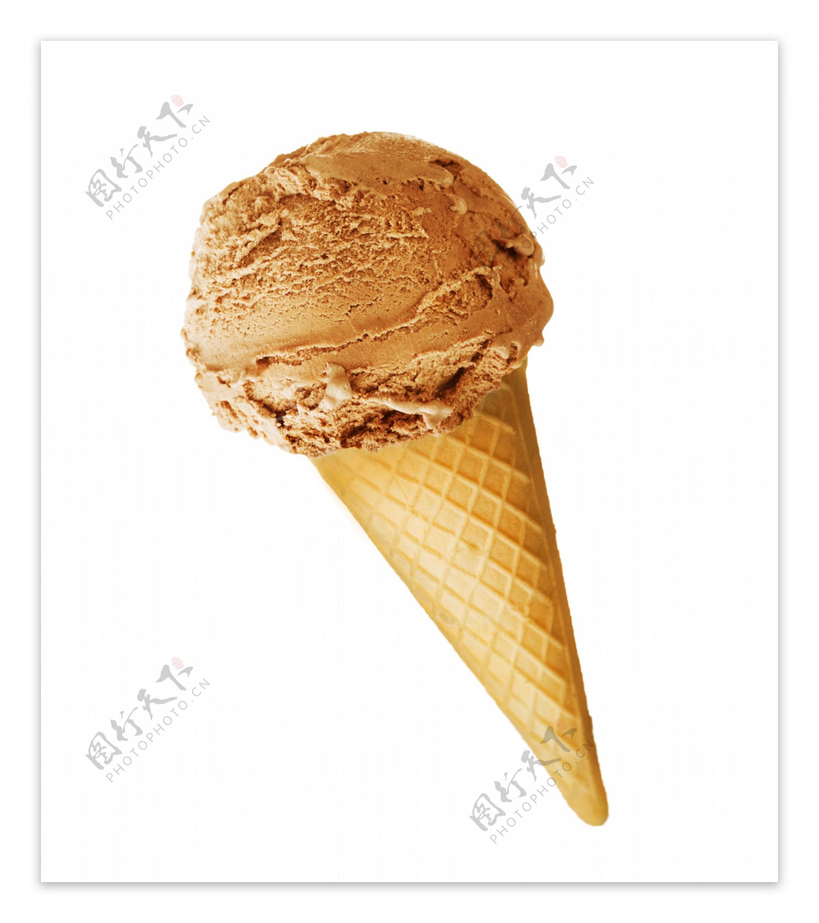 巧克力冰淇淋摄影图片