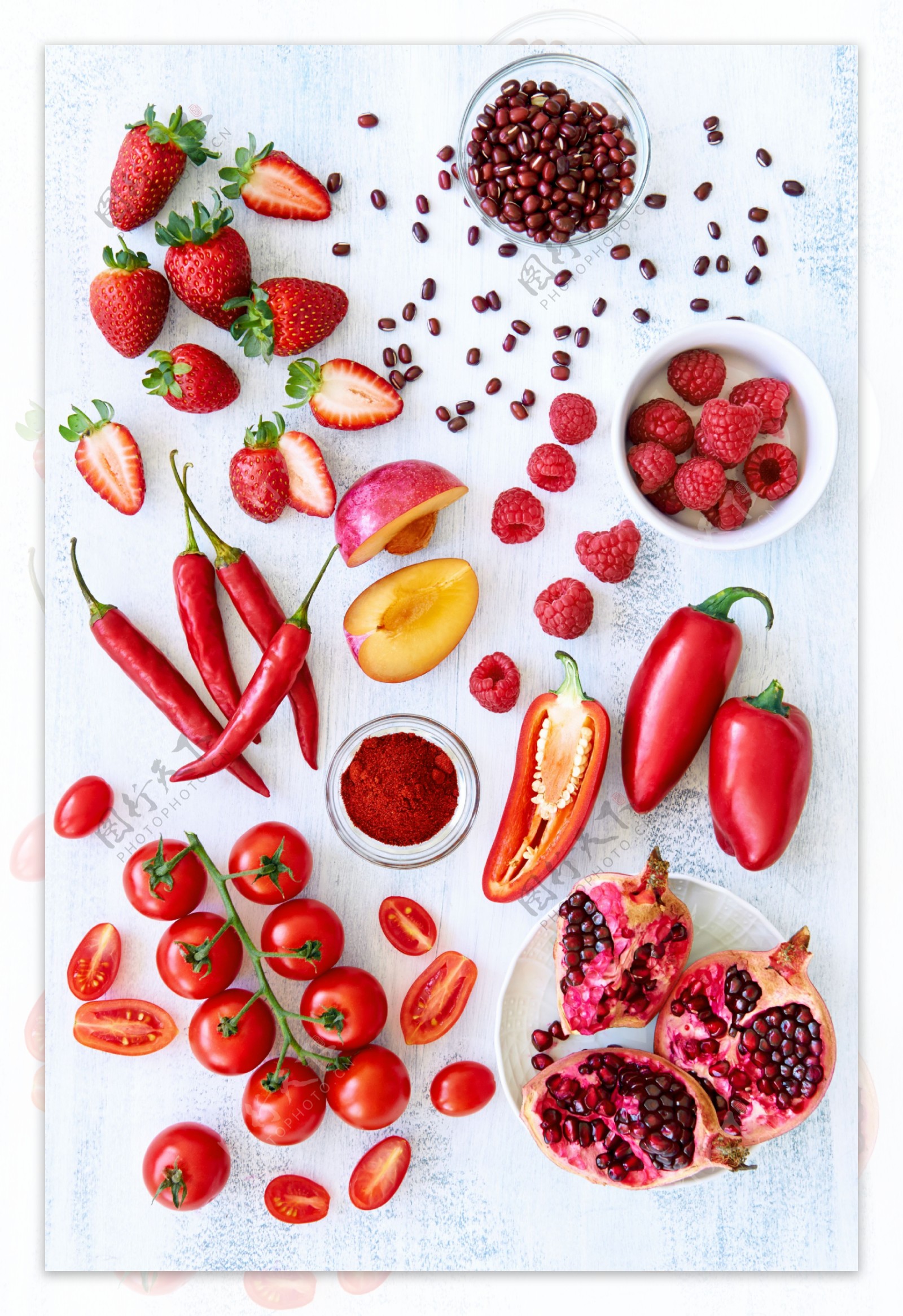 红色水果蔬菜图片