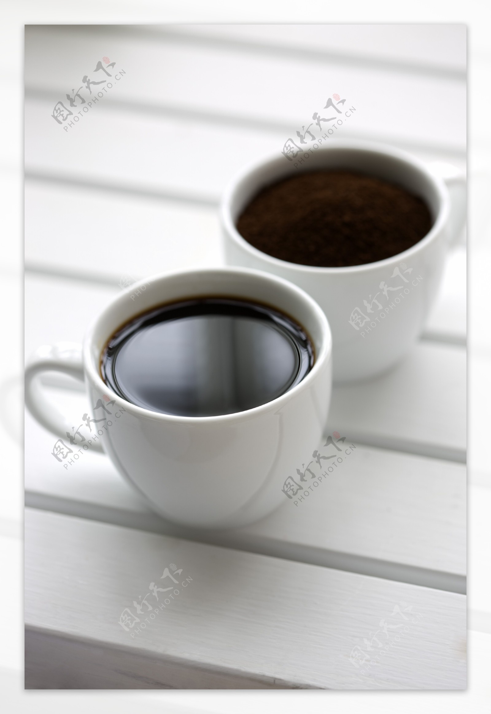 两杯咖啡图片
