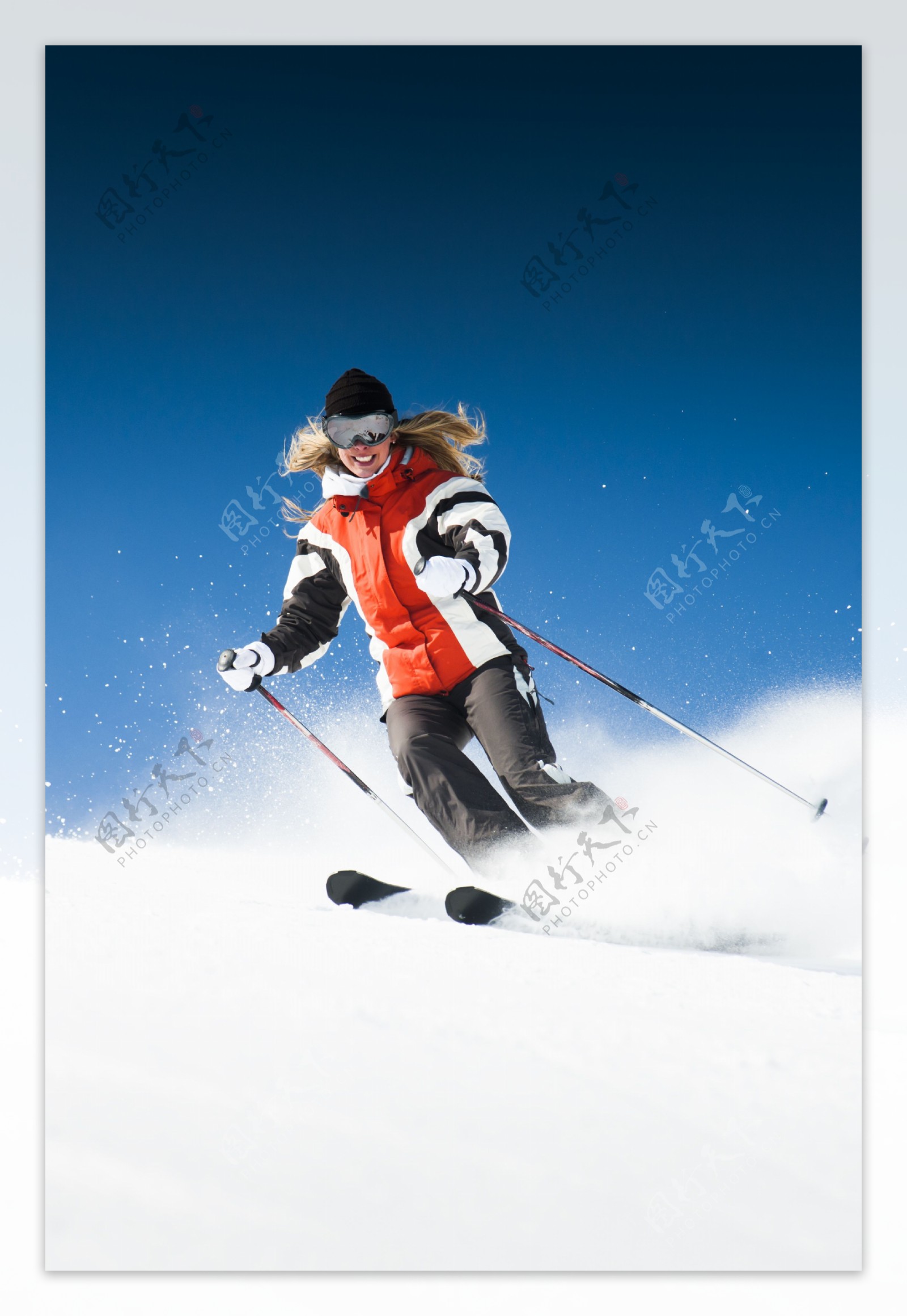 滑雪的人物图片