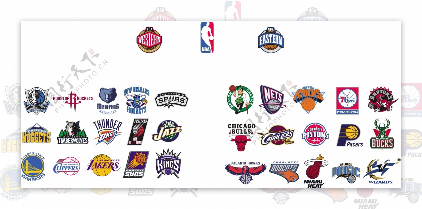 NBA球队logo图片