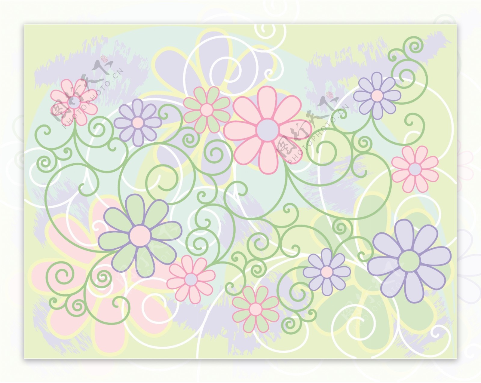 花瓣花卉元素背景设计