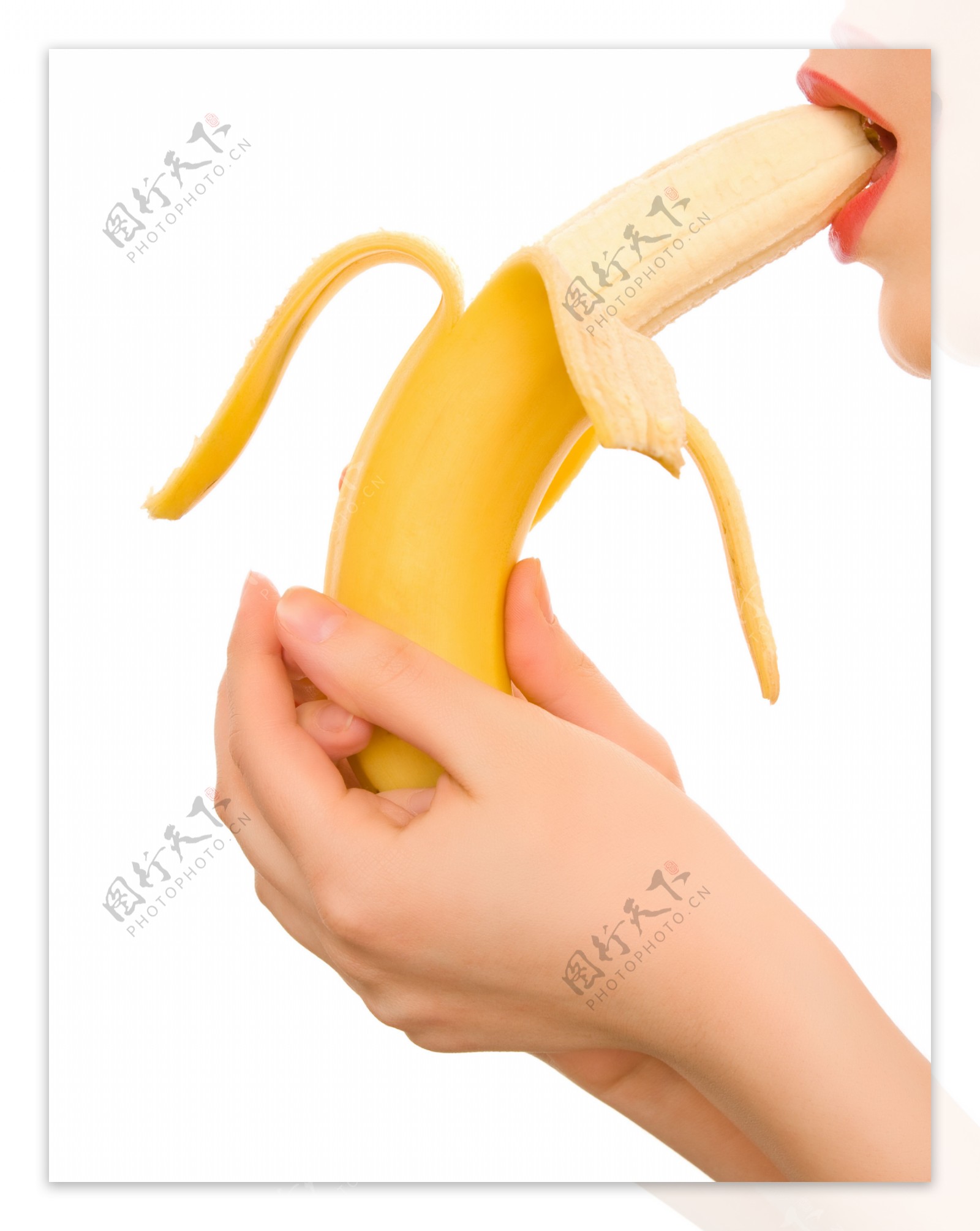 吃香蕉的美女图片