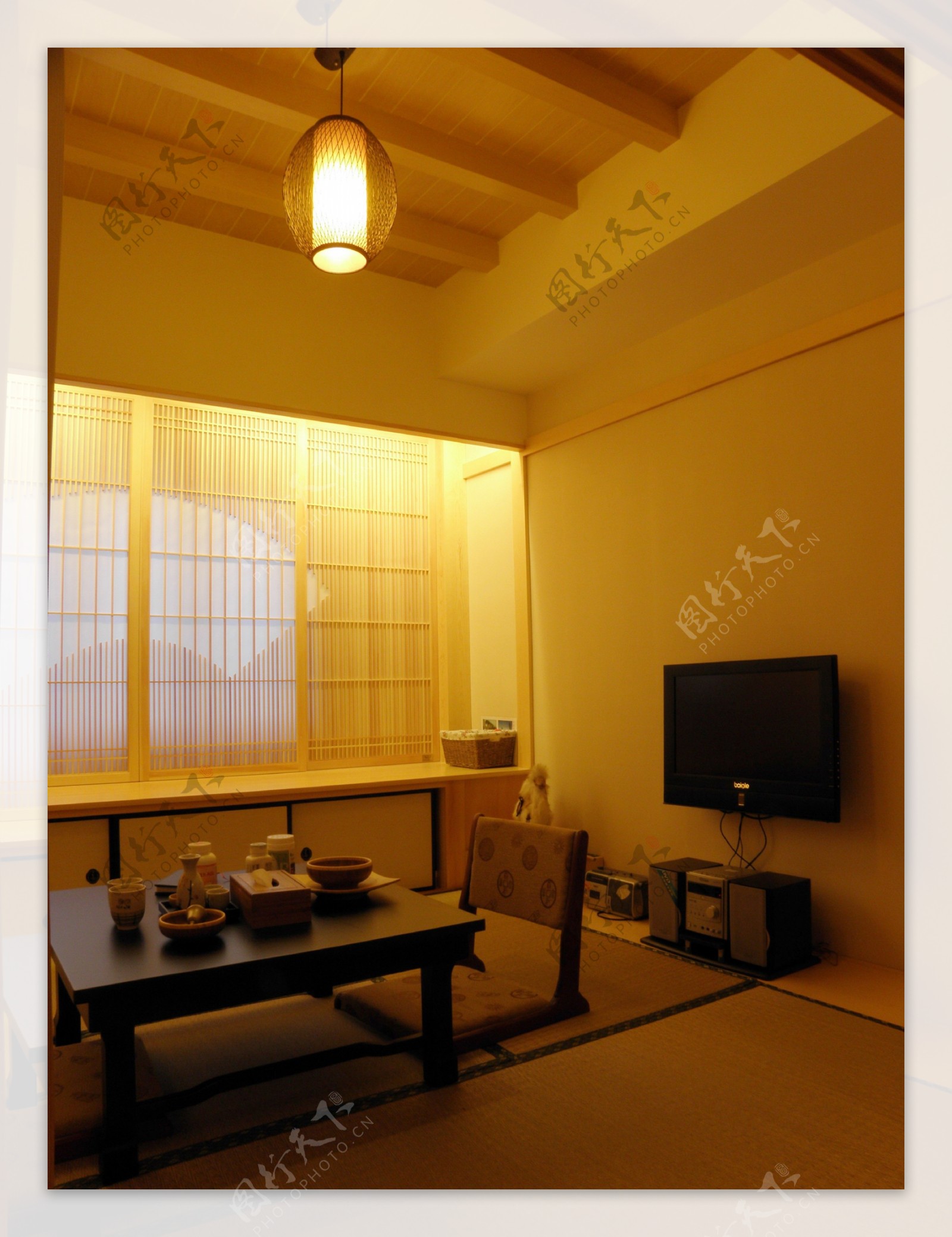 日式简约客厅装修效果图