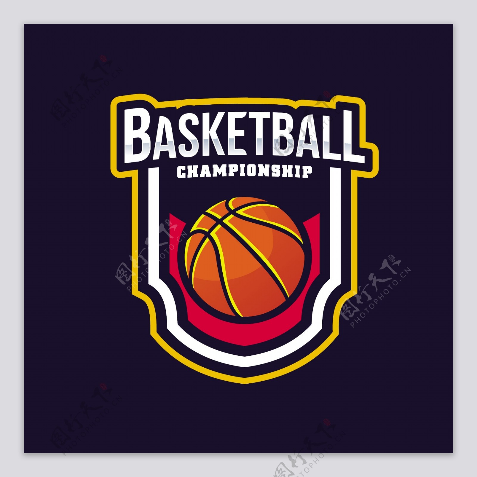 创意篮球标志徽标设计