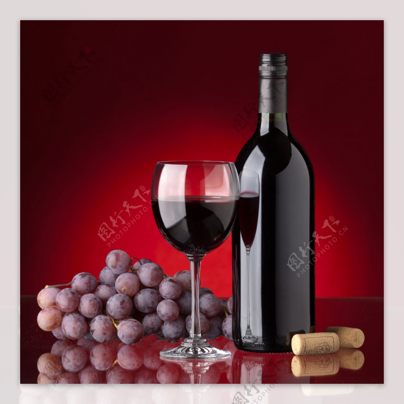 红酒葡萄素材图片