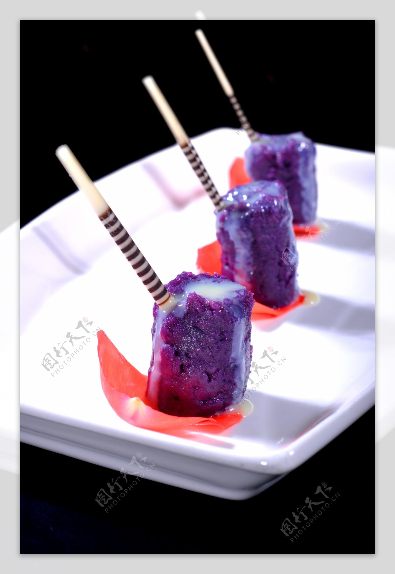 紫薯甜点图片