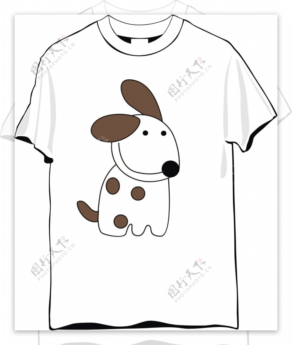 斑点狗可爱T恤