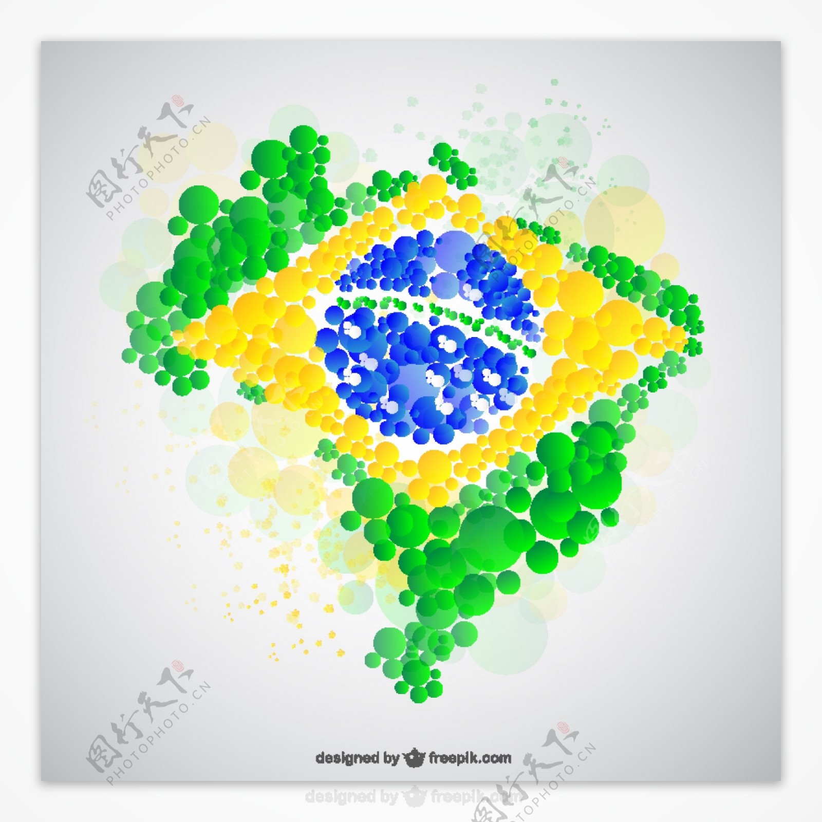 巴西地图制造的泡沫