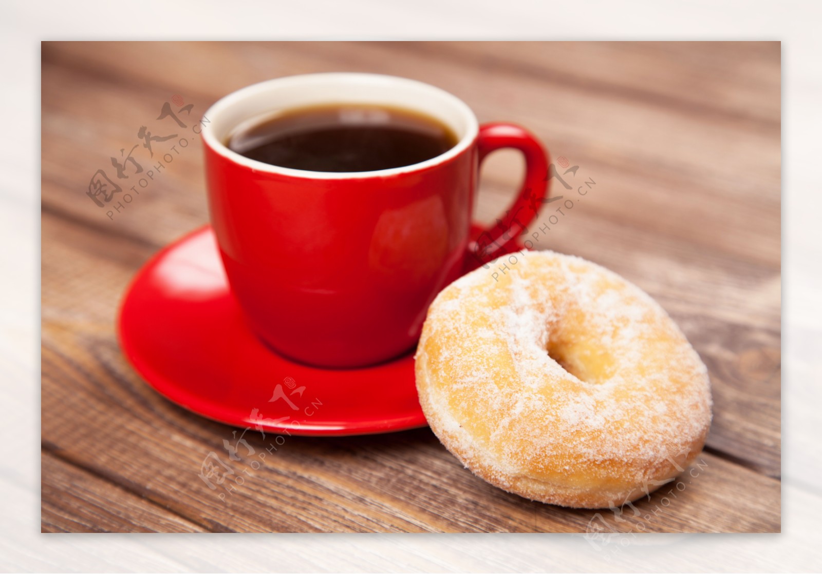 咖啡和甜圈圈图片