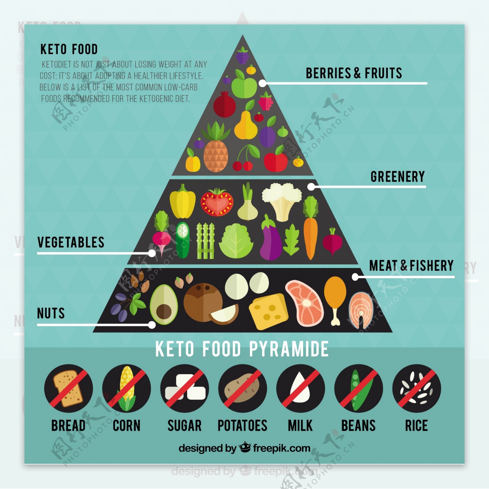 关于食物金字塔图表