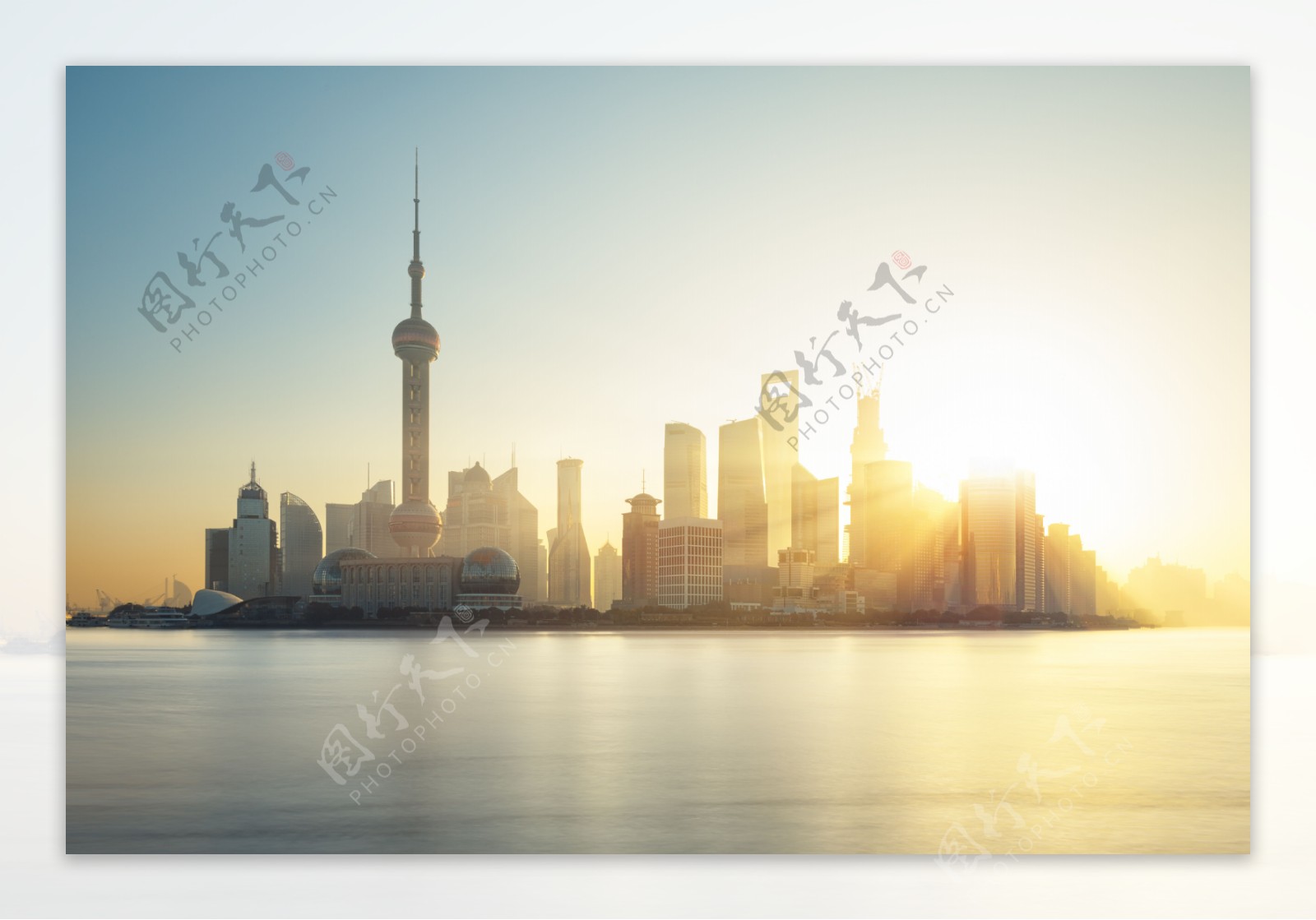 上海黄浦江和建筑图片