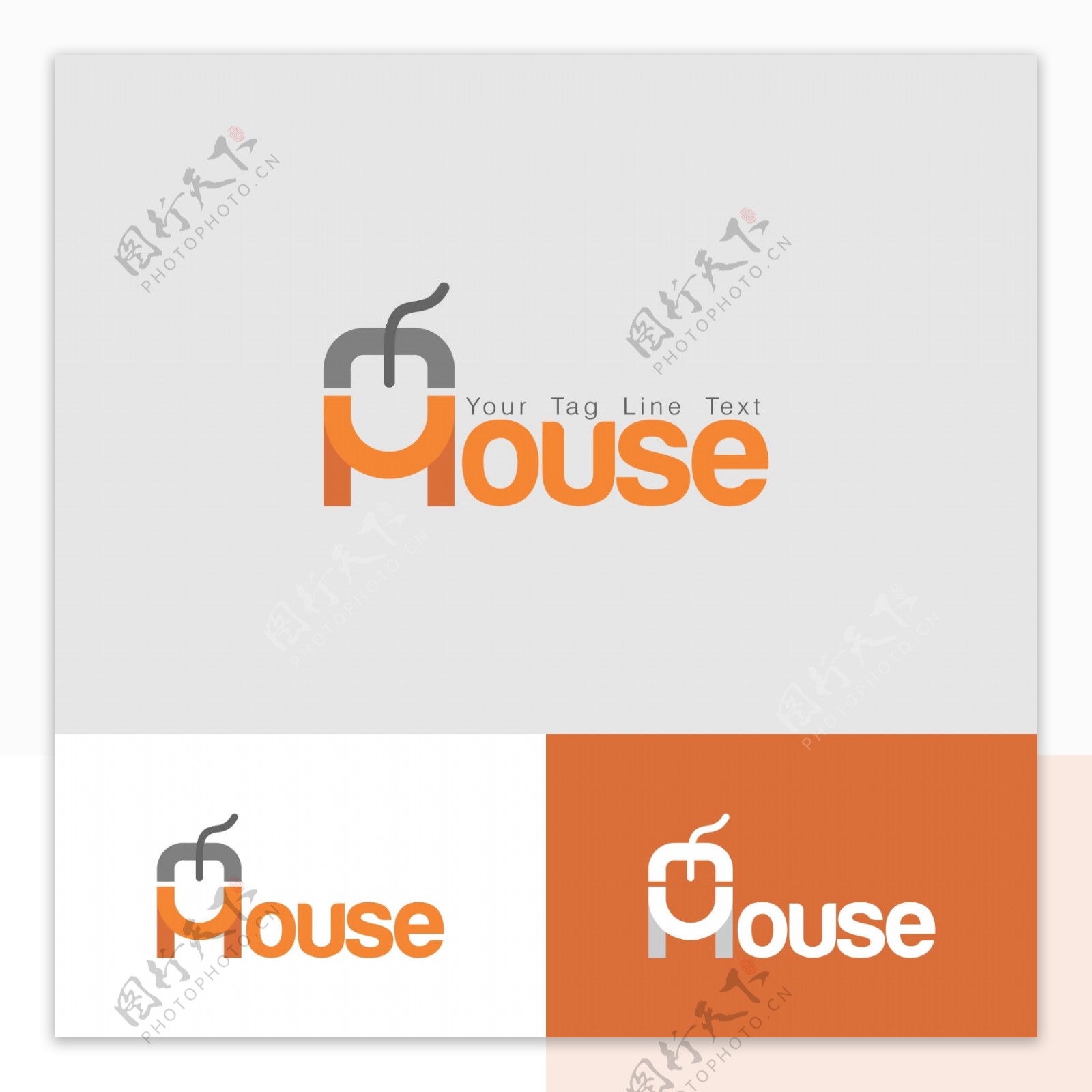 鼠标的logo模板