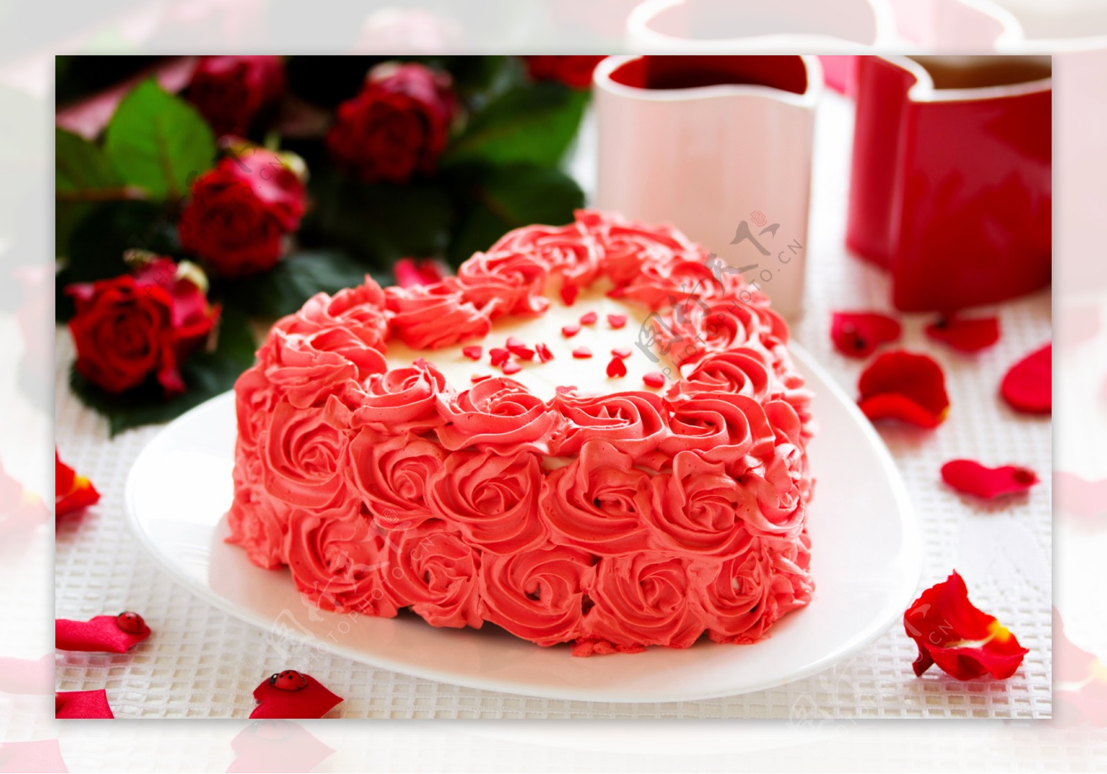 生日鲜花蛋糕图片