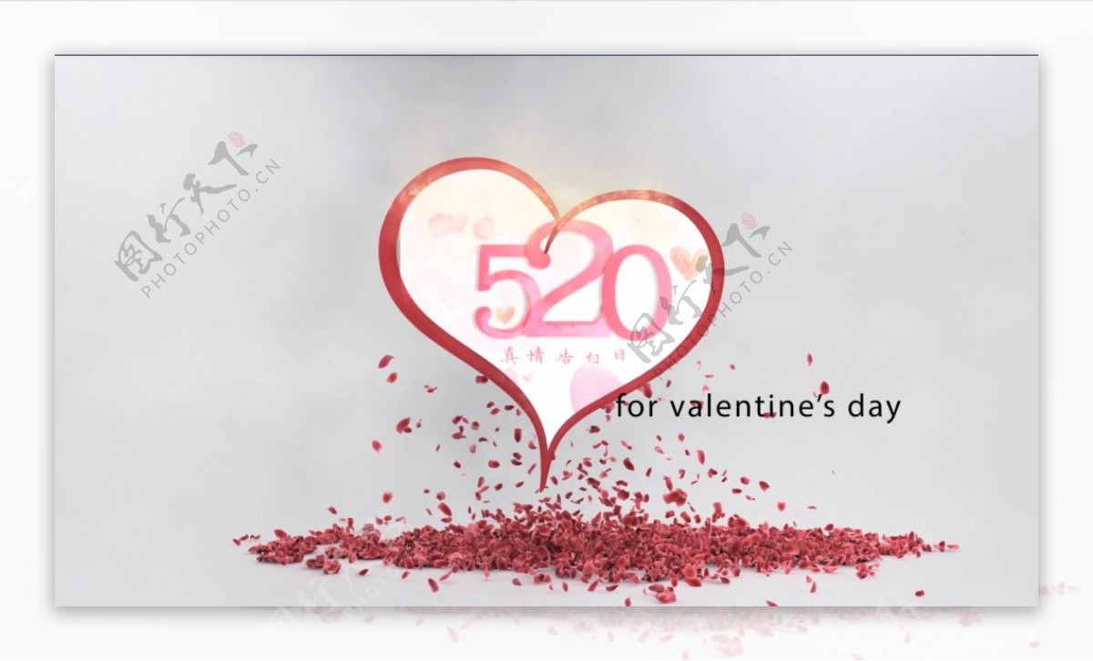 520情人节浪漫表白求婚通用视频