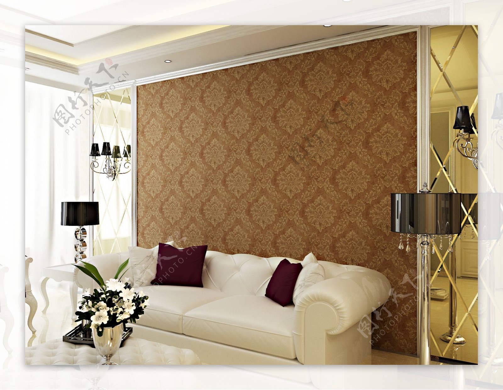 壁纸卧室温馨现代简约 壁纸现代简约卧室自粘 温馨