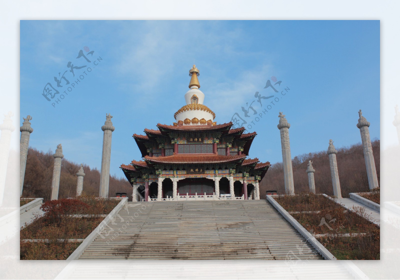 万佛殿寺庙古典建筑图片