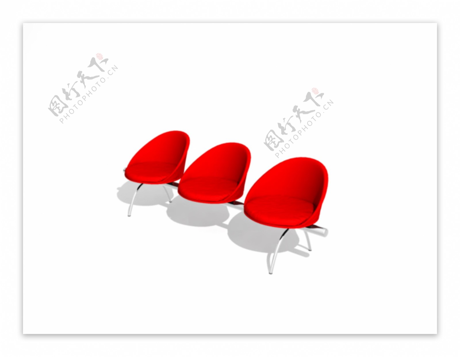 公装家具之公共座椅0553D模型