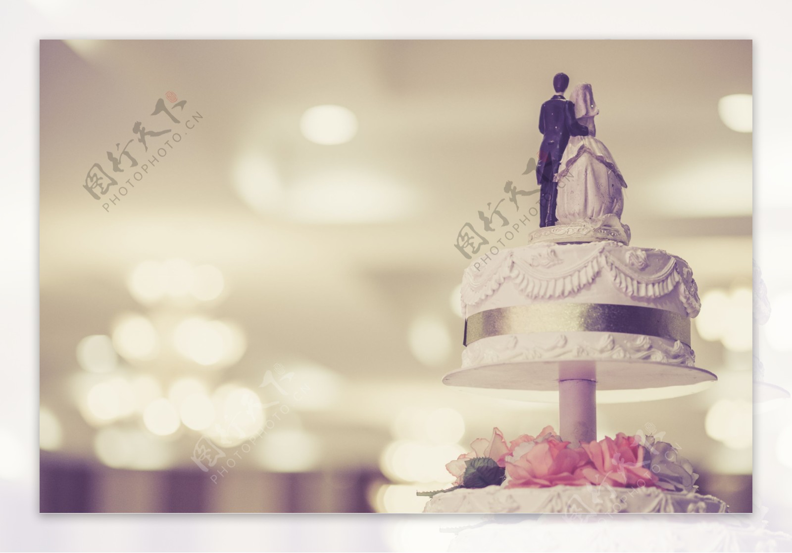 婚礼蛋糕摄影图片