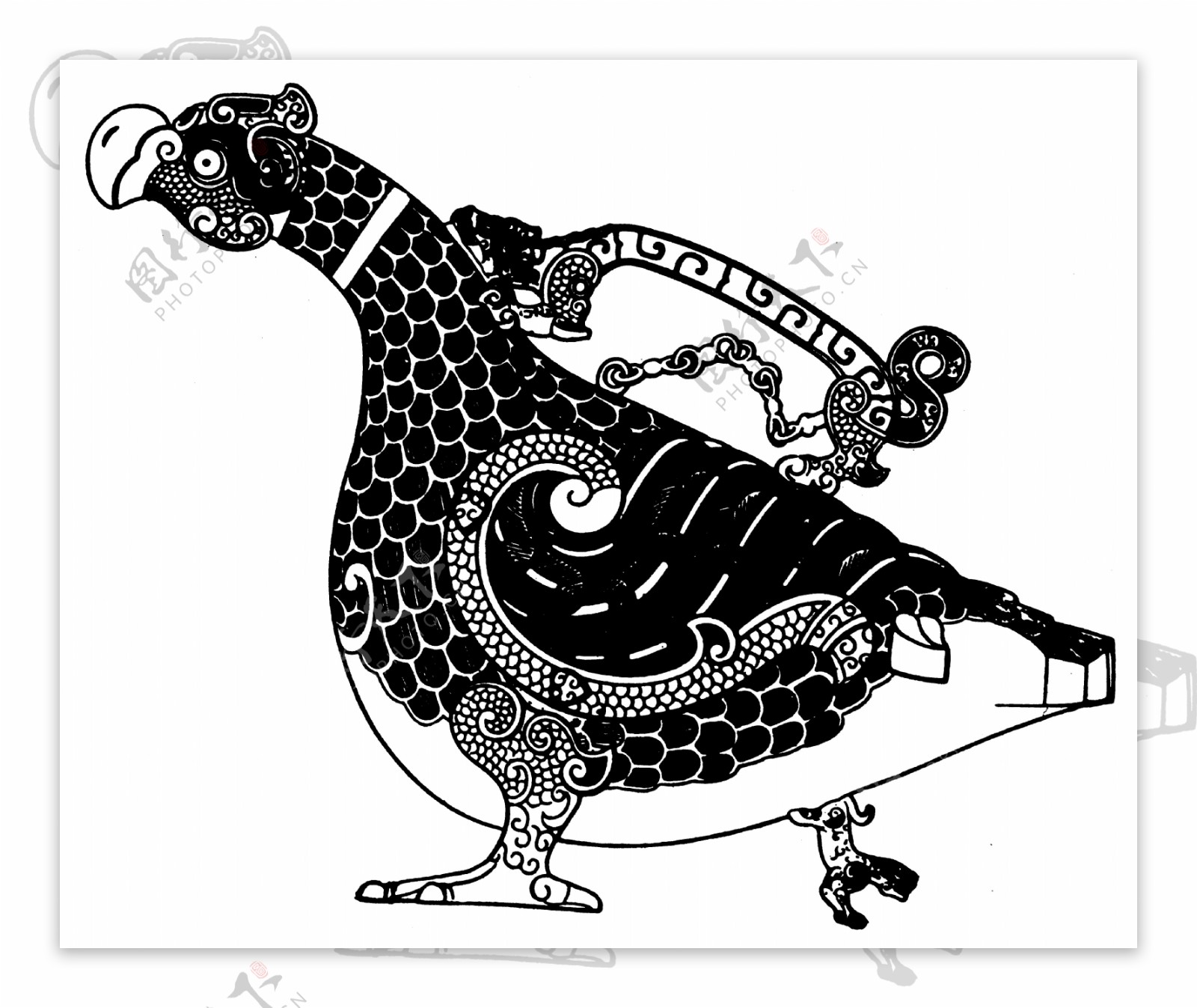 春秋战国图案青铜器图案中国传统图案017