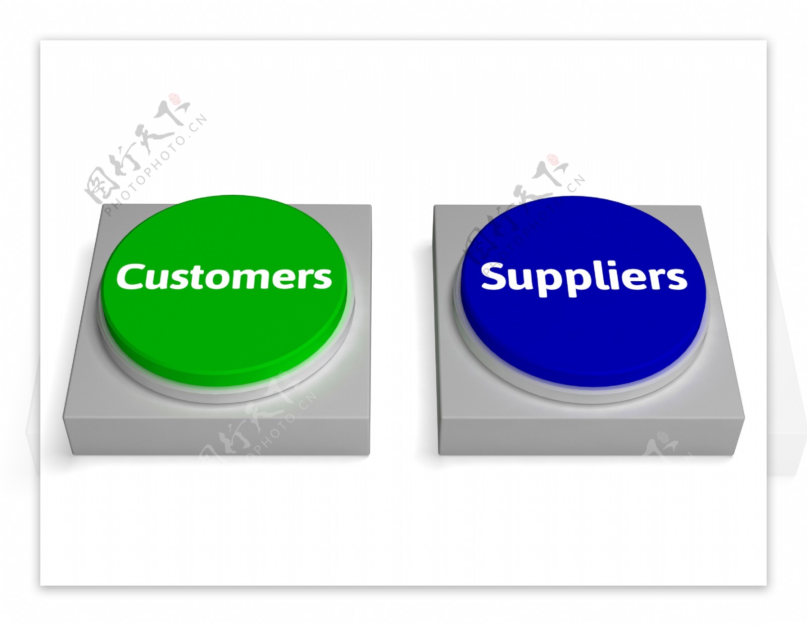 客户供应商按钮显示消费者或提供