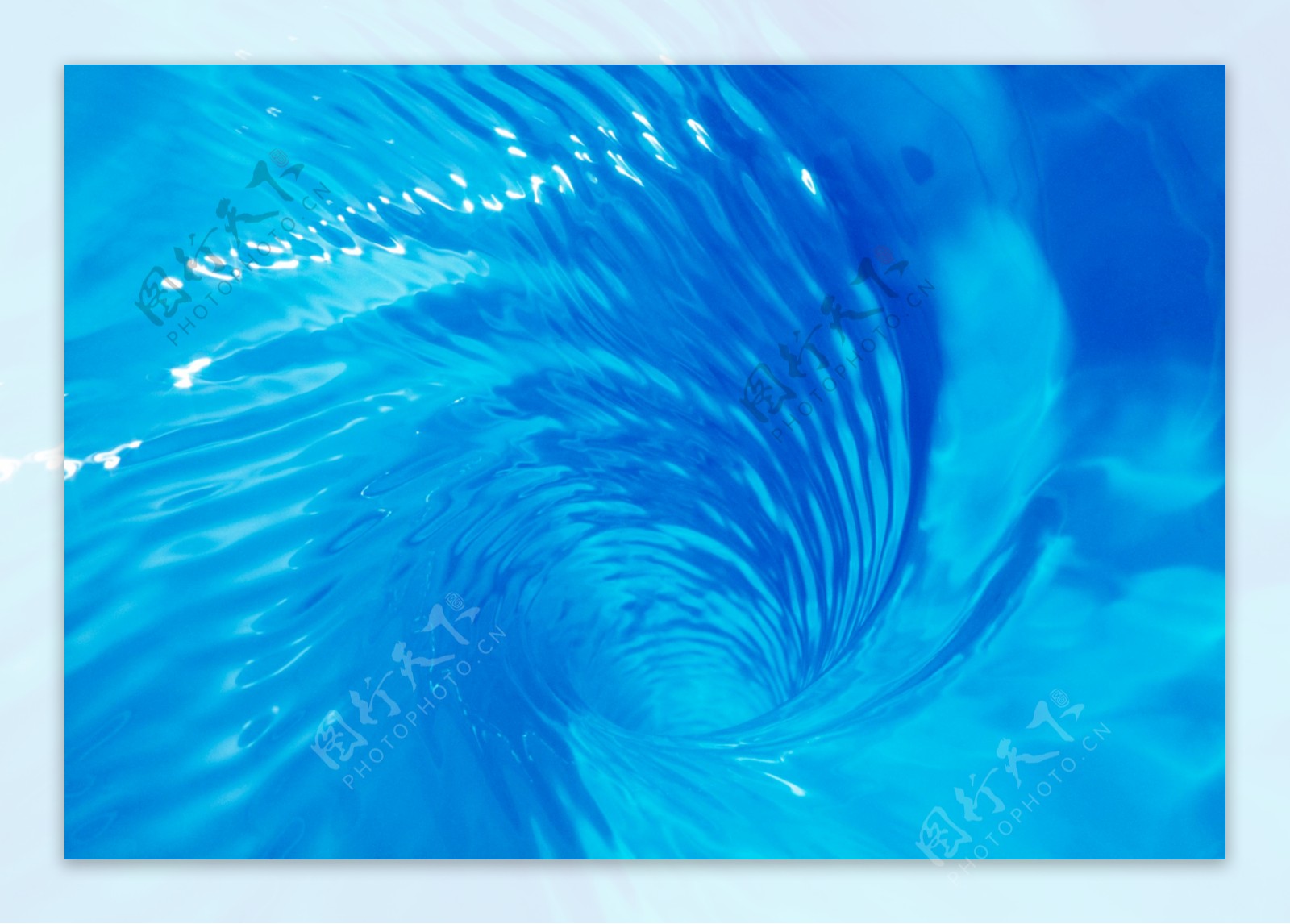 蓝色漩涡水流水纹