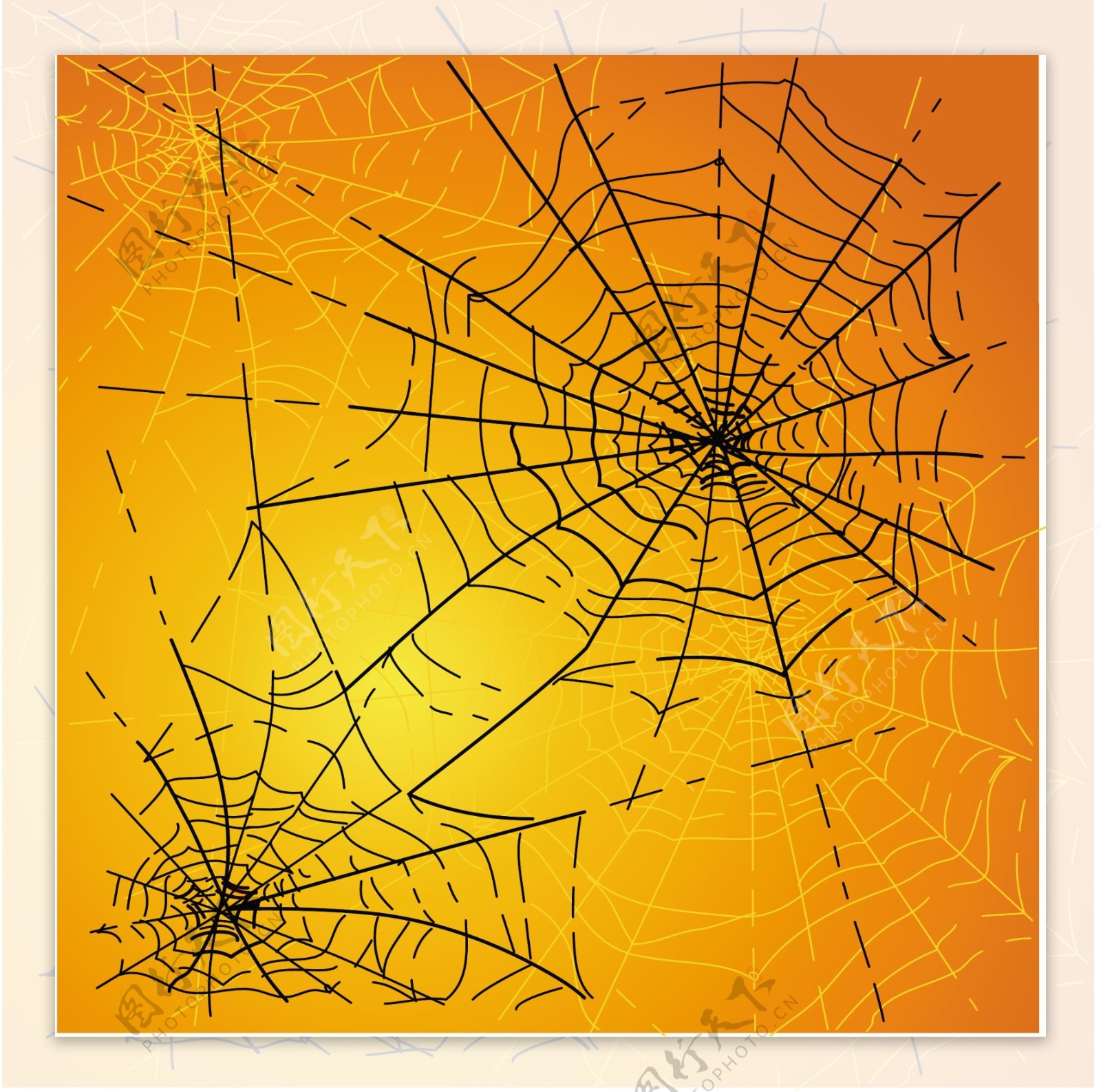 万圣节的蜘蛛网