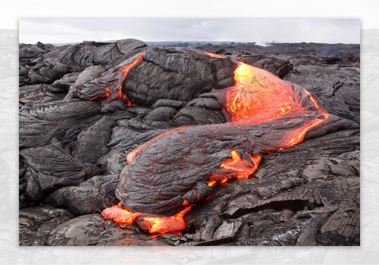 火山熔岩摄影图片