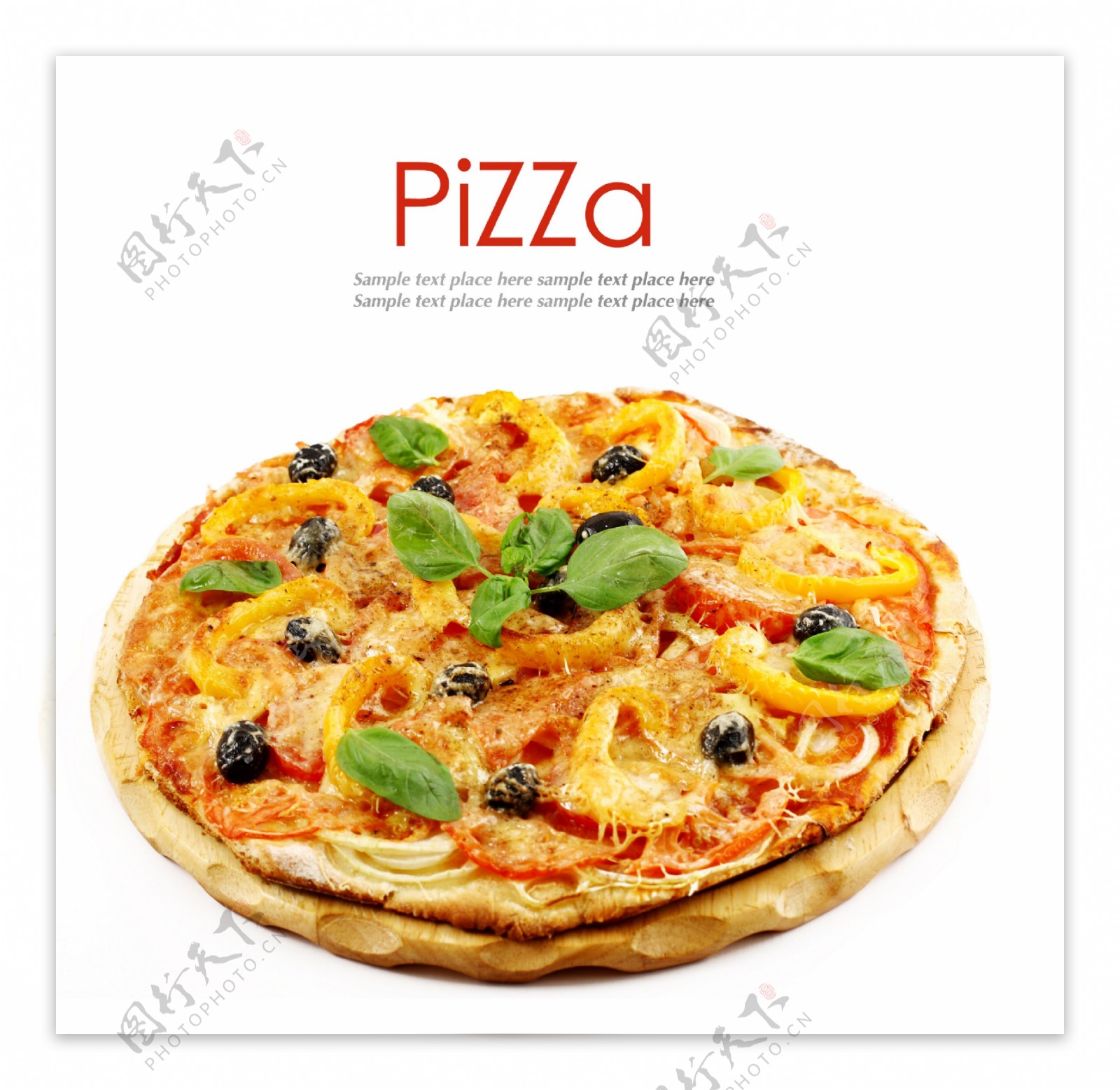 美食披萨摄影图图片