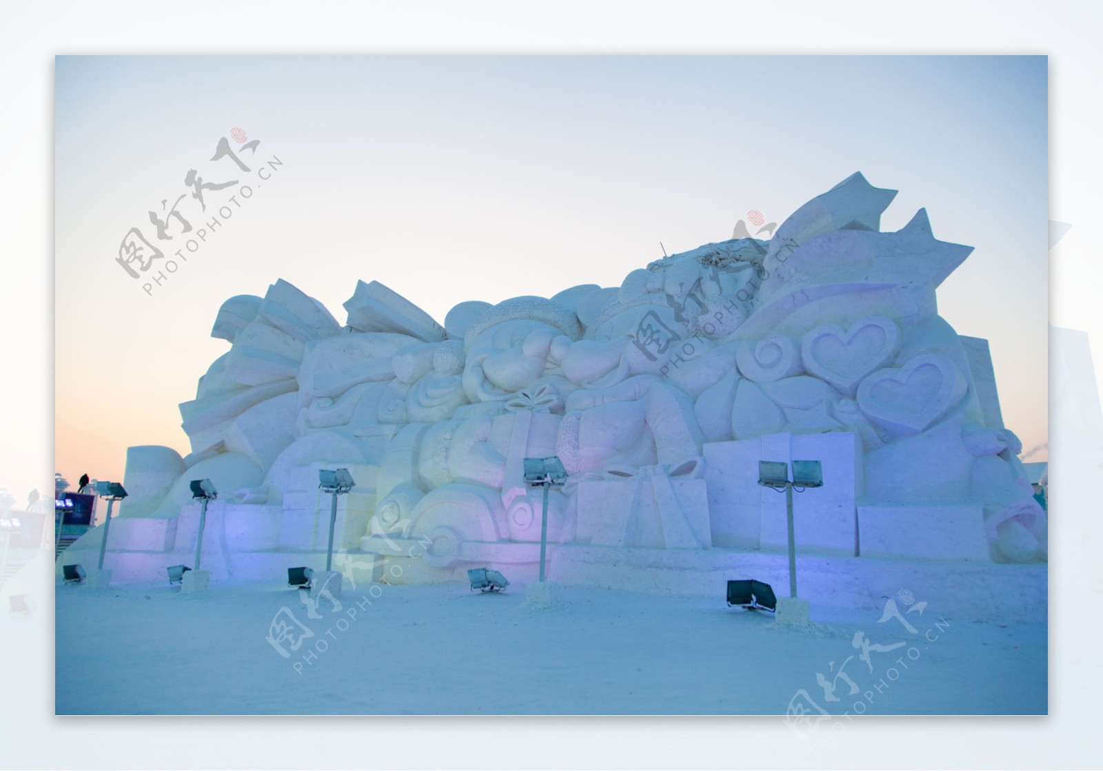 美丽的哈尔滨雪雕图片