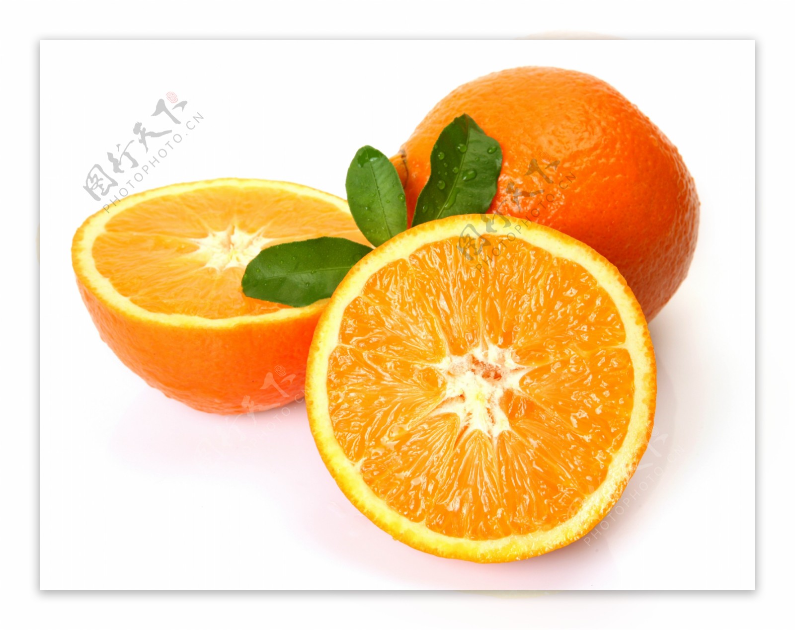 新鲜橙子高清图片素材