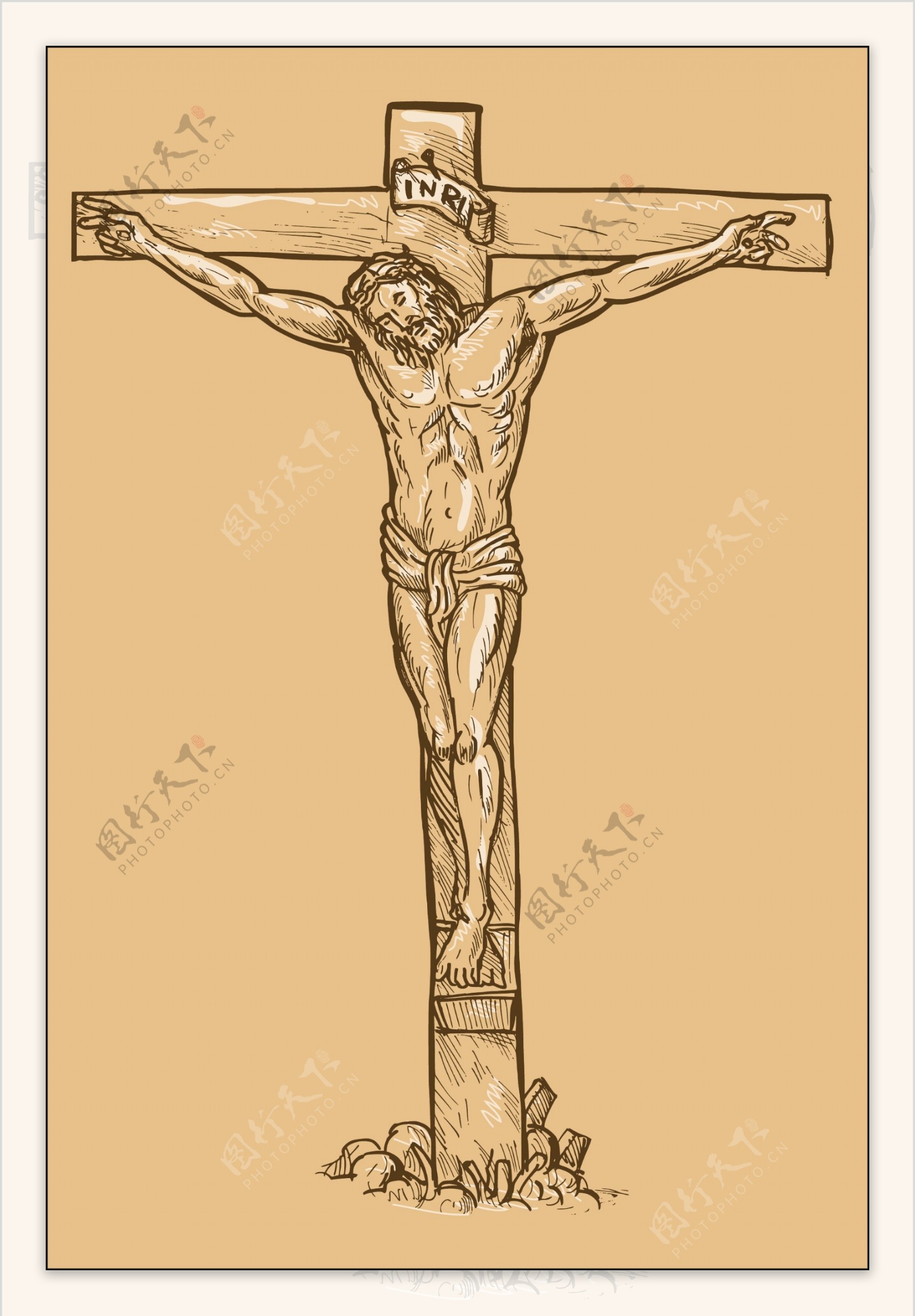 耶稣的十字架上
