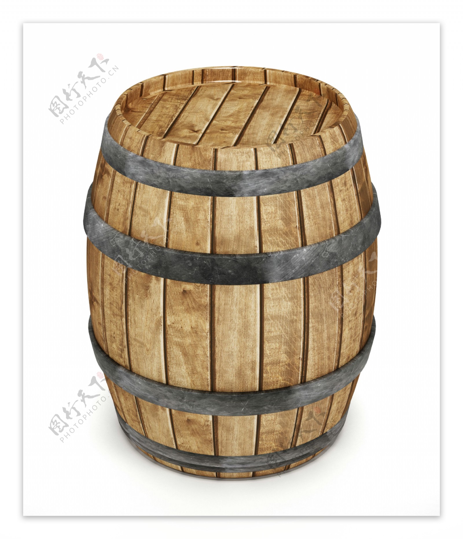 一个木制酒桶