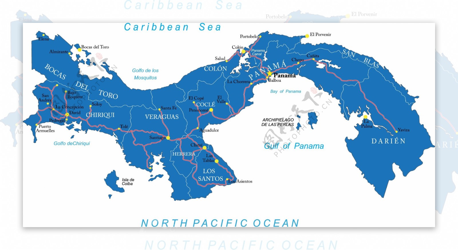 北太平洋地图