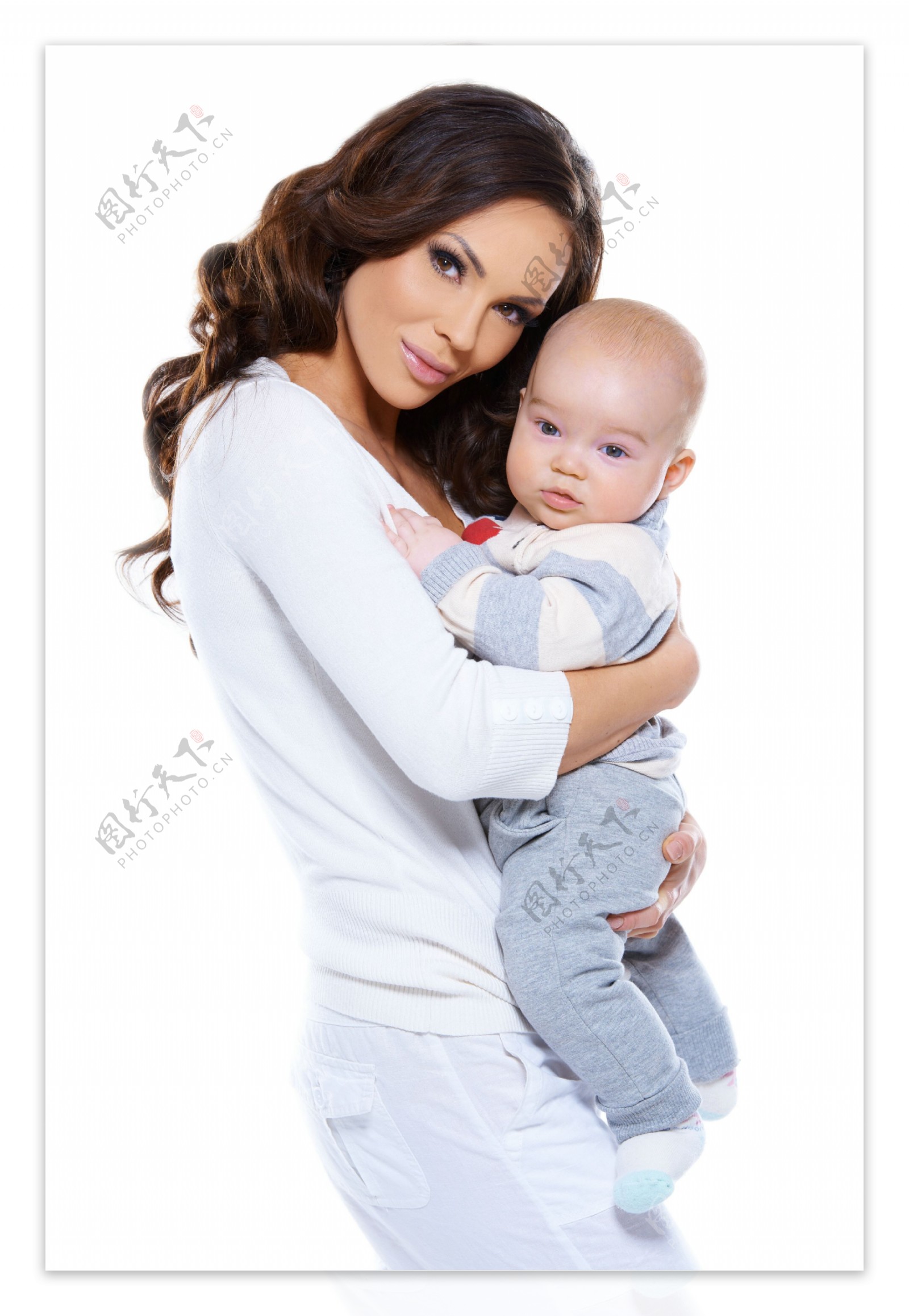 幸福的妈妈和宝宝图片