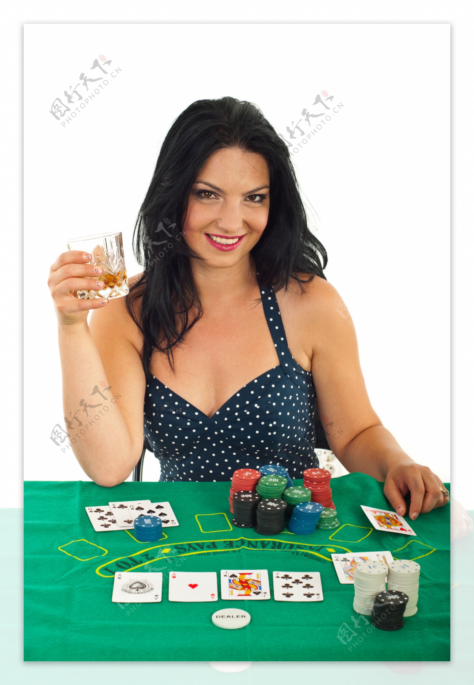 赌钱的性感美女图片