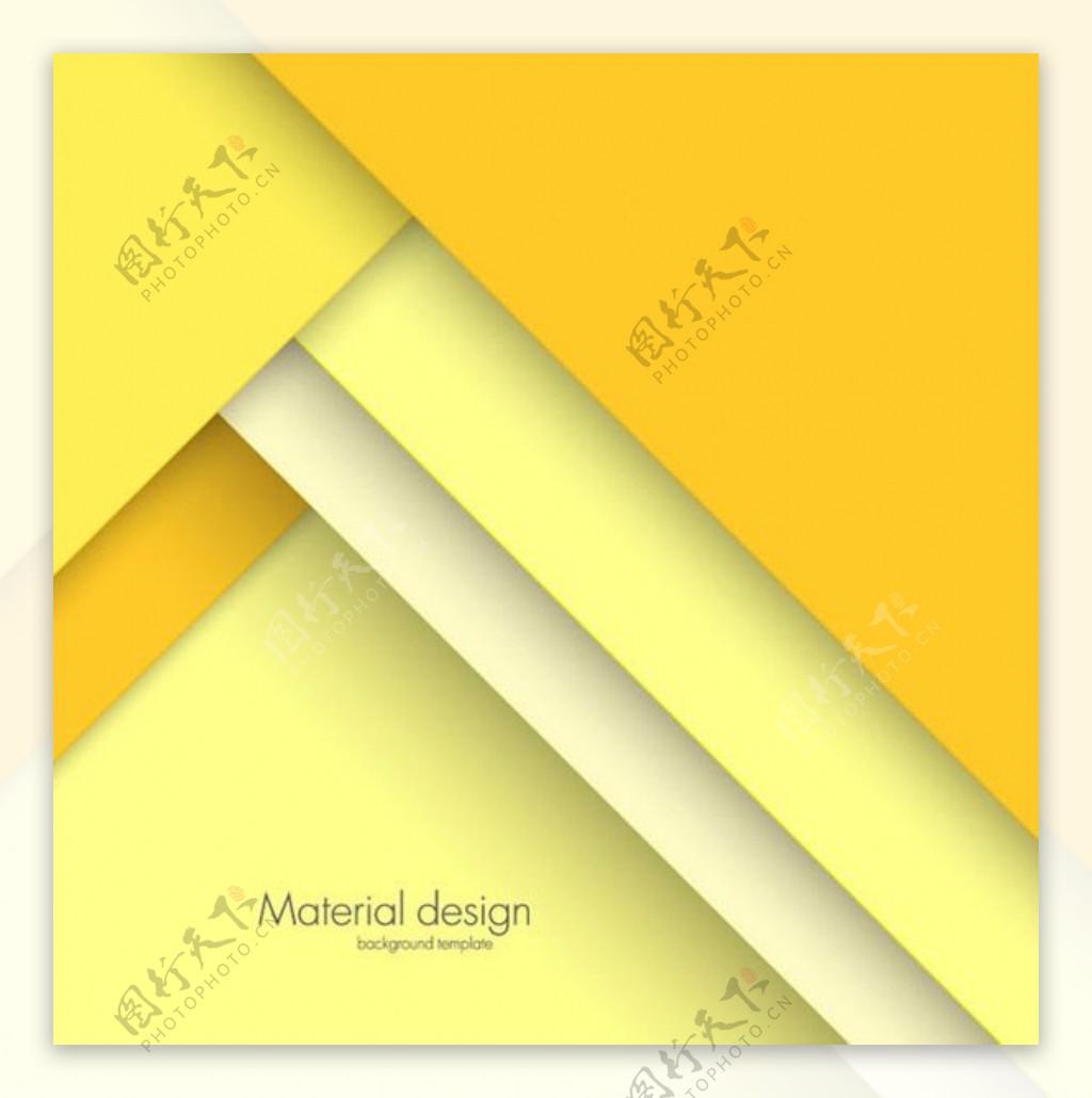 黄色层叠纸张背景矢量素材下载