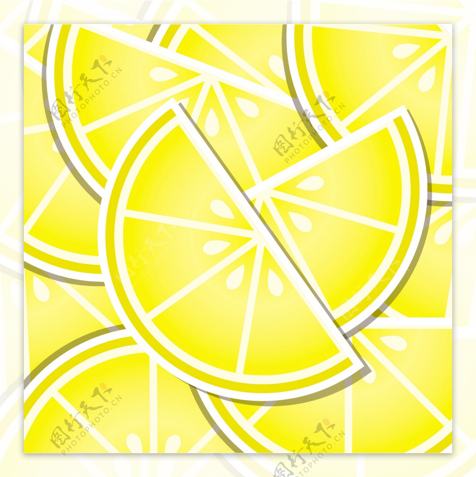 柠檬背景卡矢量格式
