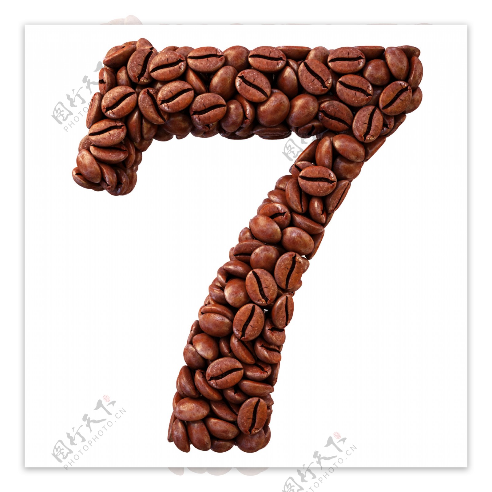 咖啡豆艺术字7