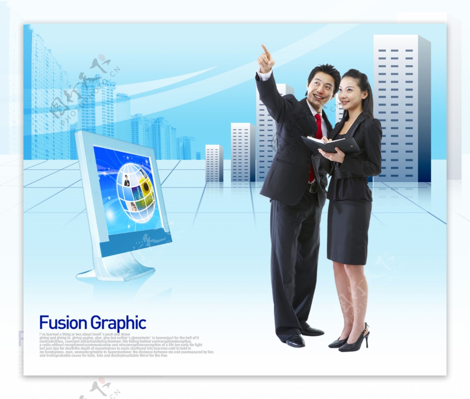 商务行业人物插图分层素材PSD格式0014