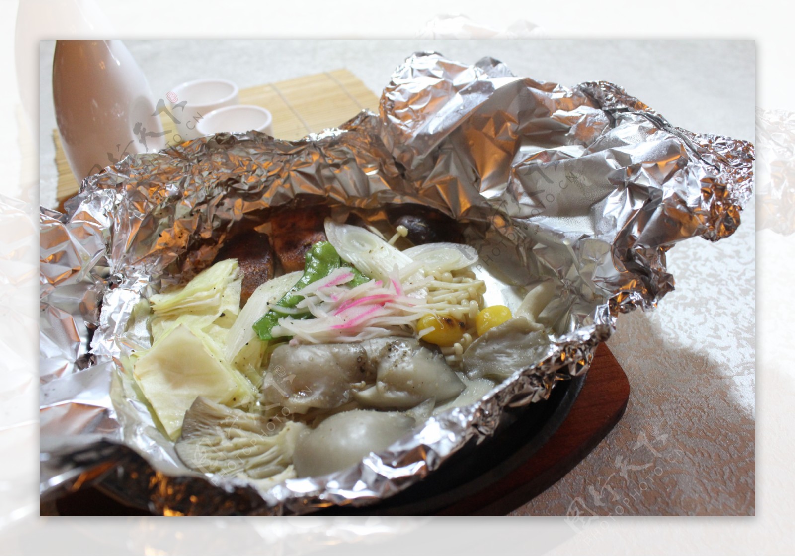 烧香菇三文鱼图片